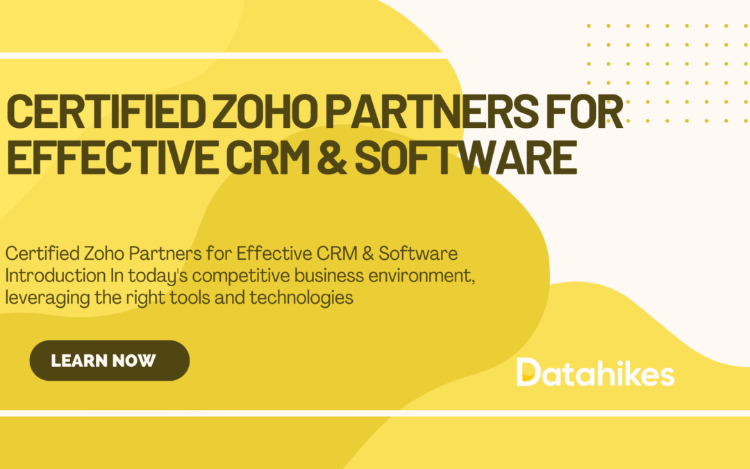 Certified Zoho Partners for Effective CRM & Software