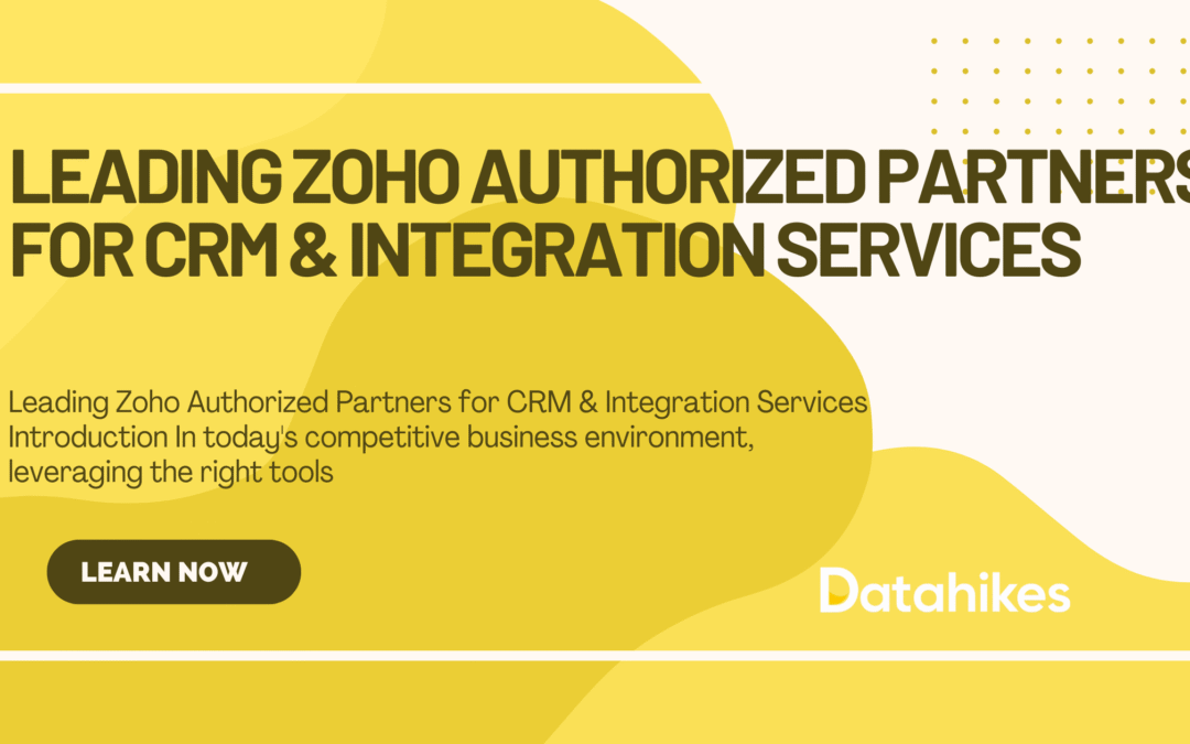 Zoho Authorized Partners for CRM Integration