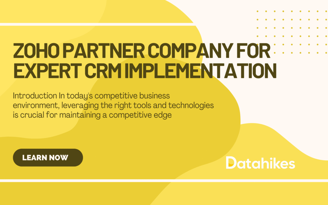 Zoho Partner Company for Expert CRM Implementation