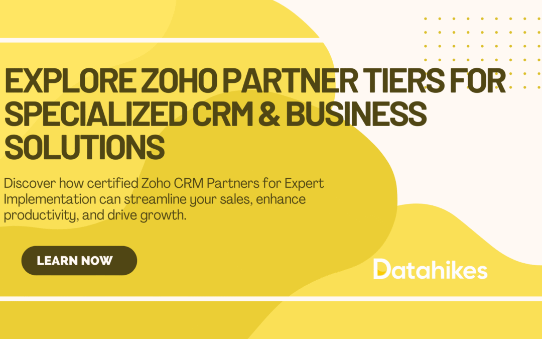 Explore Zoho Partner Tiers for Specialized CRM & Business Solutions