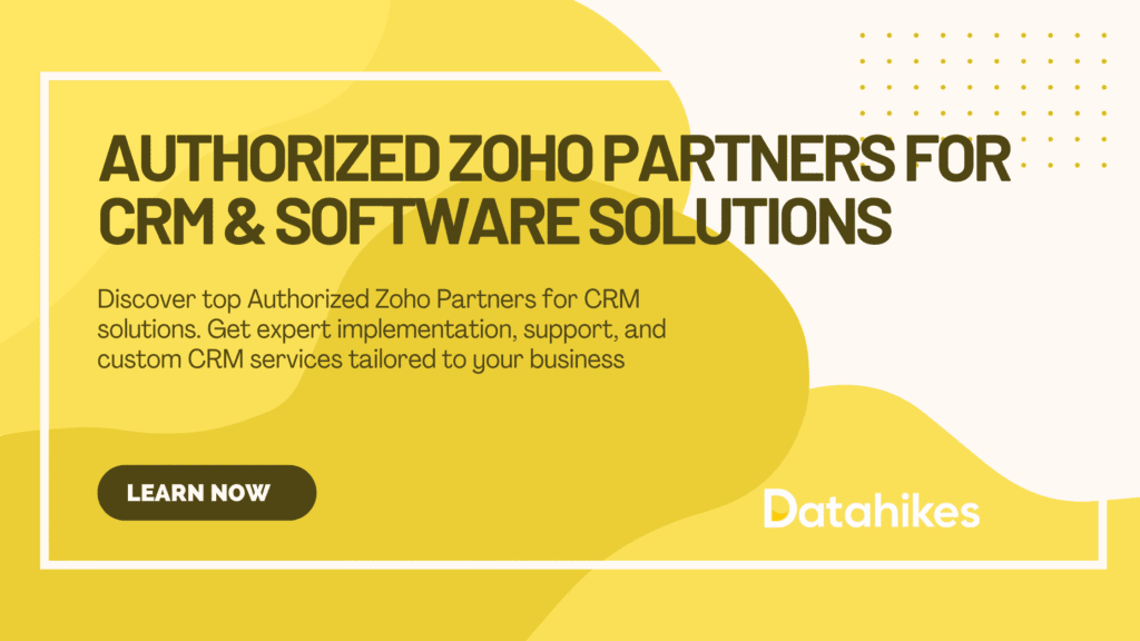 Authorized Zoho Partners for CRM & Software Solutions