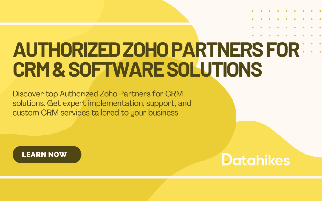 Authorized Zoho Partners for CRM & Software Solutions