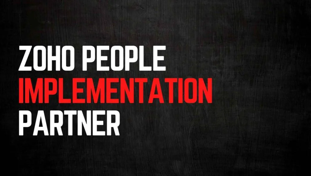 Zoho People Implementation Partner