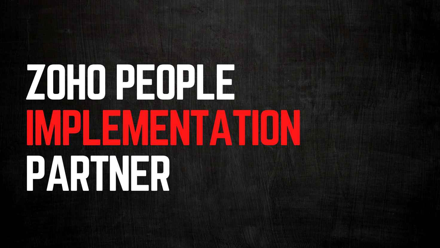 Zoho People Implementation Partner